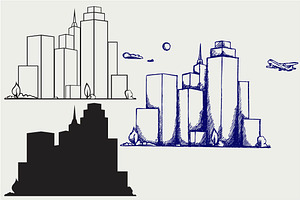 Urban Cityscape SVG