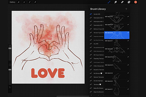 Hands Procreate Stamp Brushes