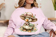 Whimsical Summer Goose Clipart PNG, a Seasonal Illustration by Canvas Craft (Thumbnail 4 of 7)