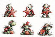 Whimsical summer turtle Clipart, an Illustration by Designworld (Thumbnail 3 of 5)
