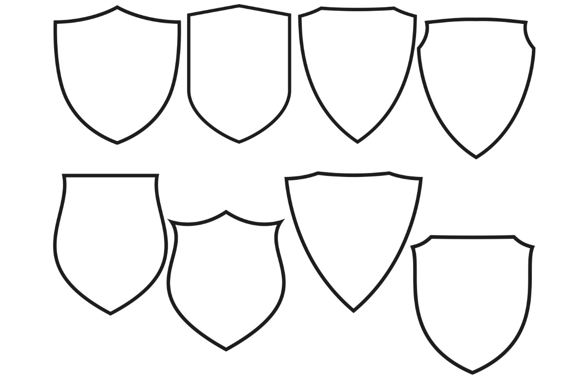 Shields Set 2 Procreate Brush Stamps, a Brush Add-On by Disasterology Ink (Photo 10 of 10)