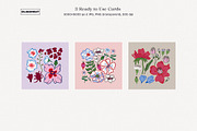 Abstract Modern Flowers Graphics, a Decorative Illustration by likorbut (Thumbnail 8 of 10)