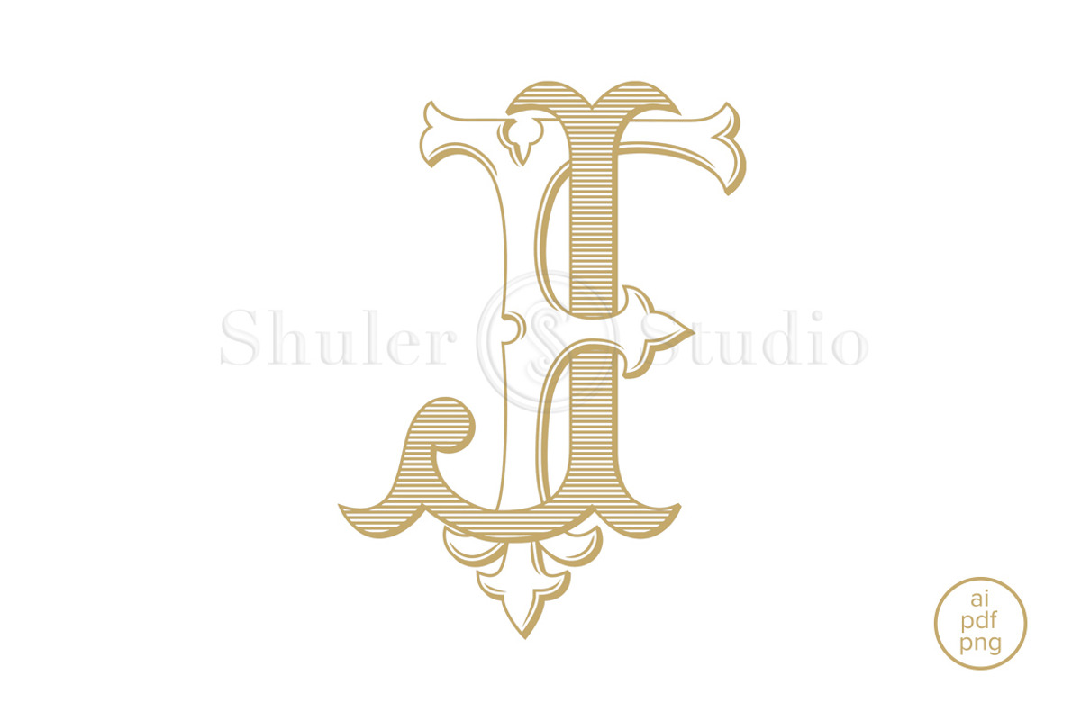 FJ Monogram JF Monogram, a Branding & Logo Template by Shuler Studio (Photo 2 of 6)