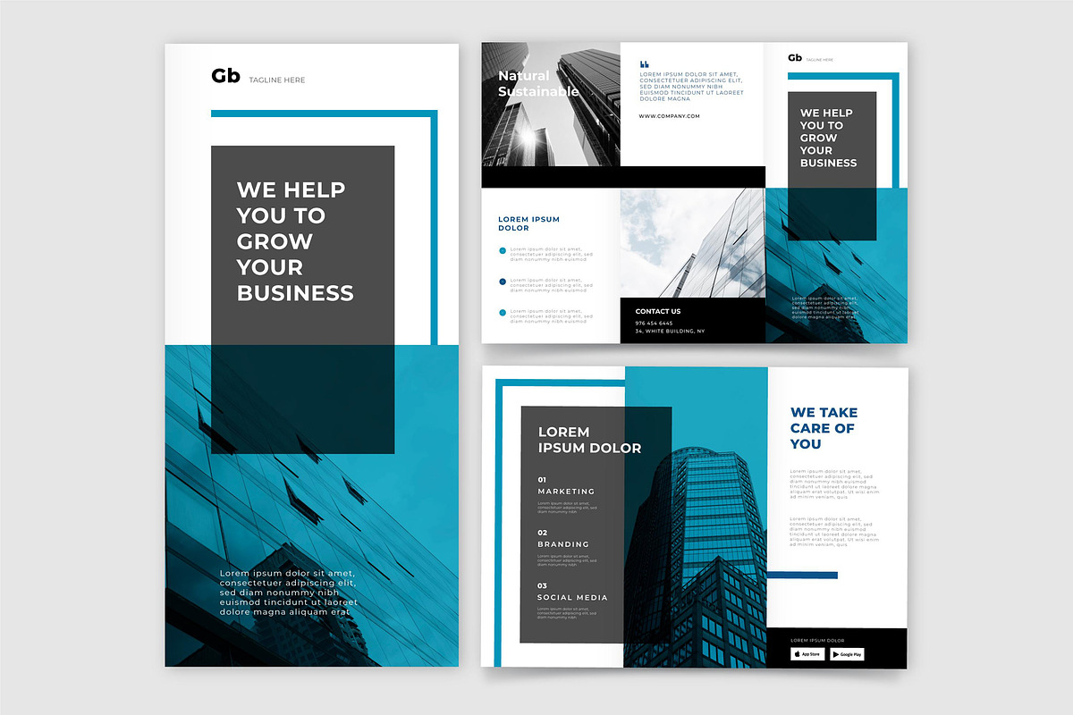 Brochure for Real Estate, a Print Template by Aban's World