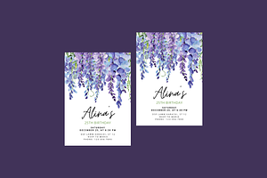 Floral Sticks Birthday Invitation, an Invitation Template by Weddinginvitation by Fati