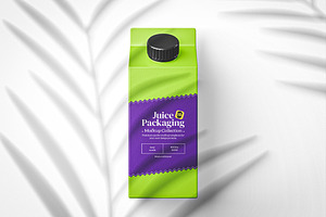 Juice Box Packaging Mockup