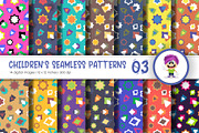 Cute Baby Seamless Patterns 03, a Texture Graphic by KENO Mascots (Thumbnail 1 of 4)