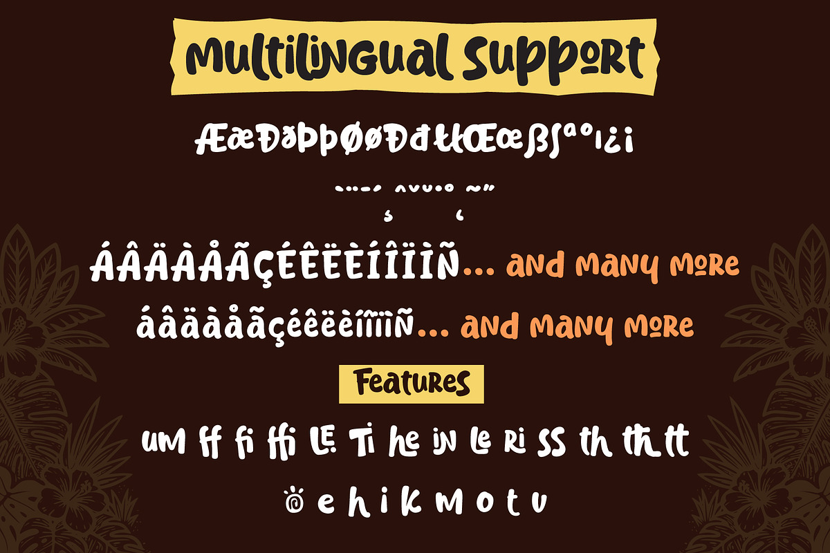 Tiki Bongo - Tropical Display Font, a Handwritten Font by Inviline.co (Photo 12 of 13)