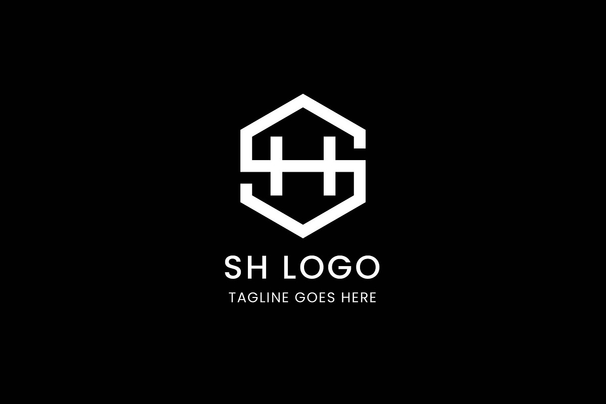 Letter SH Monogram Logo Template, a Branding & Logo Template by Evloxx Studio (Photo 2 of 2)