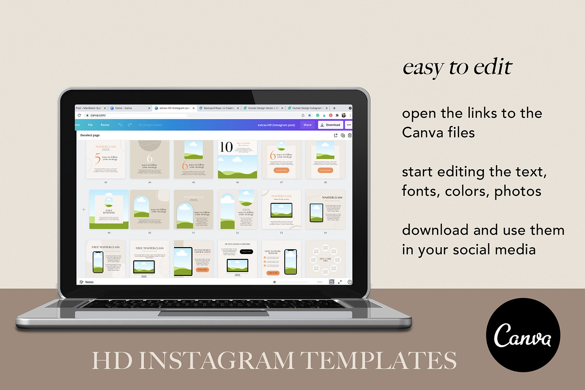Human Design Instagram Template, a Social Media Template by Backyard Rose (Photo 27 of 28)