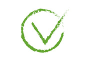 Hand Drawn Green Check Mark, an Object Illustration by Pixeness Studio (Thumbnail 1 of 3)