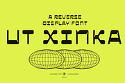 UT Xinka - A Reverse Display Font, a Sans Serif Font by Universitype (Thumbnail 1 of 12)