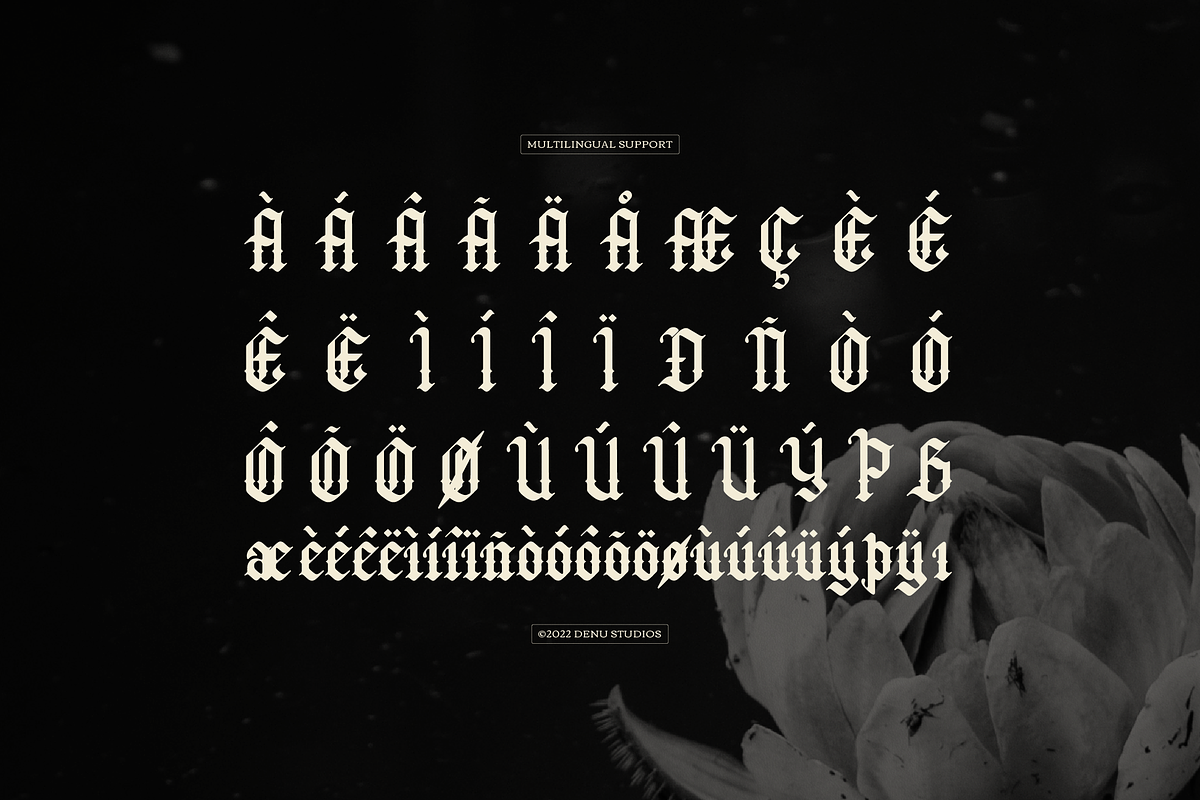 Bellanork | Blackletter Typeface, a Font by Denustudios (Photo 12 of 12)