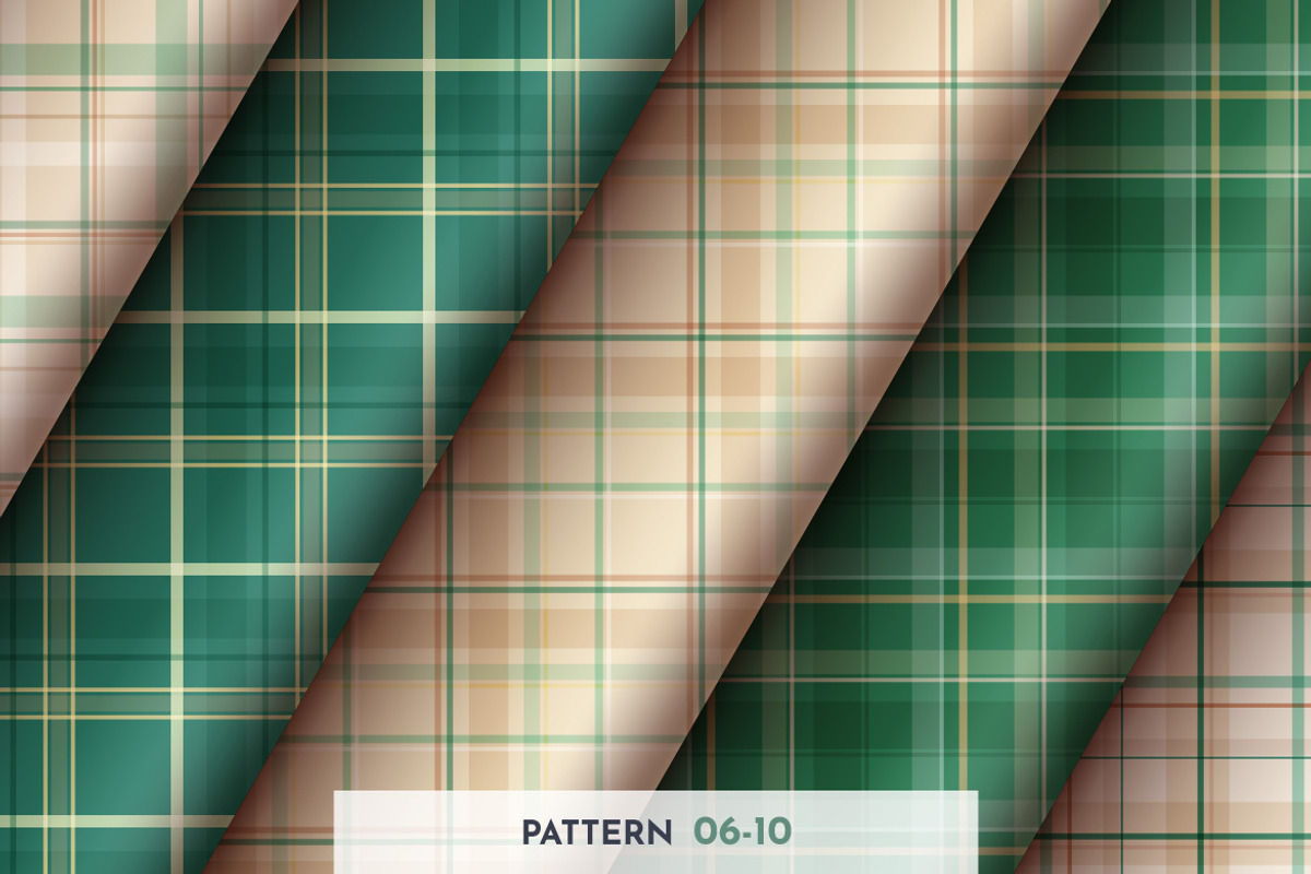 10 Seamless Simple Tartan Patterns, a Pattern Graphic by rwgusev (Photo 3 of 7)