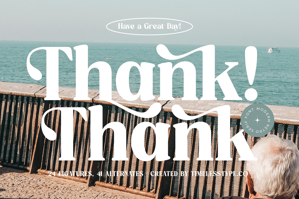 Quick Beach - Modern Retro Serif, a Serif Font by timelesstype.co (Photo 20 of 20)