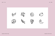PROODLE Procreate Doodle Stamps, a Brush Add-On by Delightful Design (Thumbnail 6 of 8)