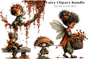 Fall Fairy Clipart Bundle, a Seasonal Illustration by CreationArt (Thumbnail 1 of 5)
