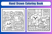 Little Friends Coloring Pages, an Animal Illustration by Coco Bloom (Thumbnail 3 of 3)