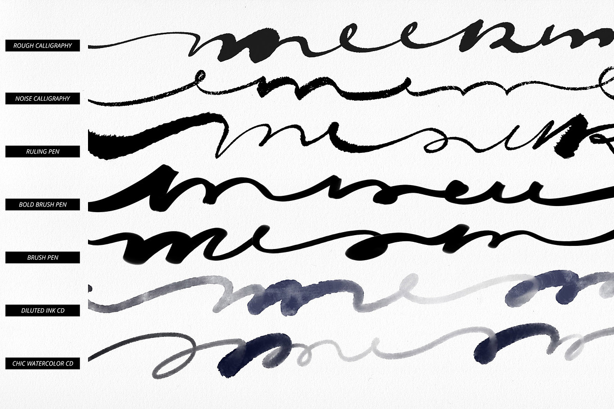 35 Lettering Brushes for Procreate preview 3
