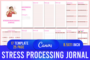 Stress Processing Journal Canva