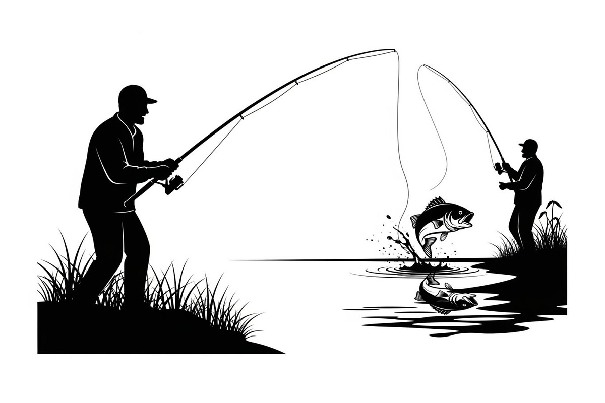 Fishing Silhouette Vector Bundle, an Illustration by hafijul (Photo 23 of 51)