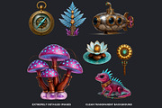 Steampunk Botanical Expedition PNG, a Decorative Illustration by ThatsDesignArt (Thumbnail 3 of 10)