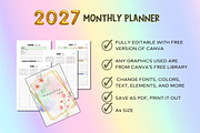 2027 Monthly Planner - Canva, a Templates & Theme by Adalin Shop (Thumbnail 9 of 11)