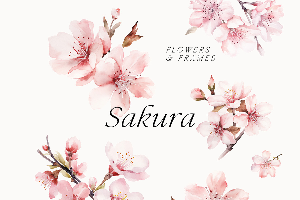 Watercolor Floral Bundle (45 in 1), a Decorative Illustration by Lana Elanor (Photo 8 of 180)