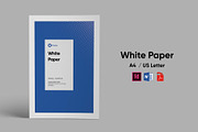 White Paper Template Word, a Brochure Template by azadcsstune (Thumbnail 1 of 13)