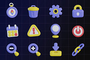 General UI 3D Icon Pack, an Object Graphic by Artnivora.Std (Thumbnail 4 of 4)