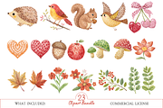 Cozy Autumn Clipart Bundle, a Decorative Illustration by MockupWizard (Thumbnail 2 of 4)