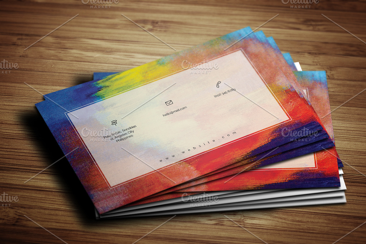 Creative Painter Business Card, a Business Card Template by Awns Creators (Photo 2 of 4)