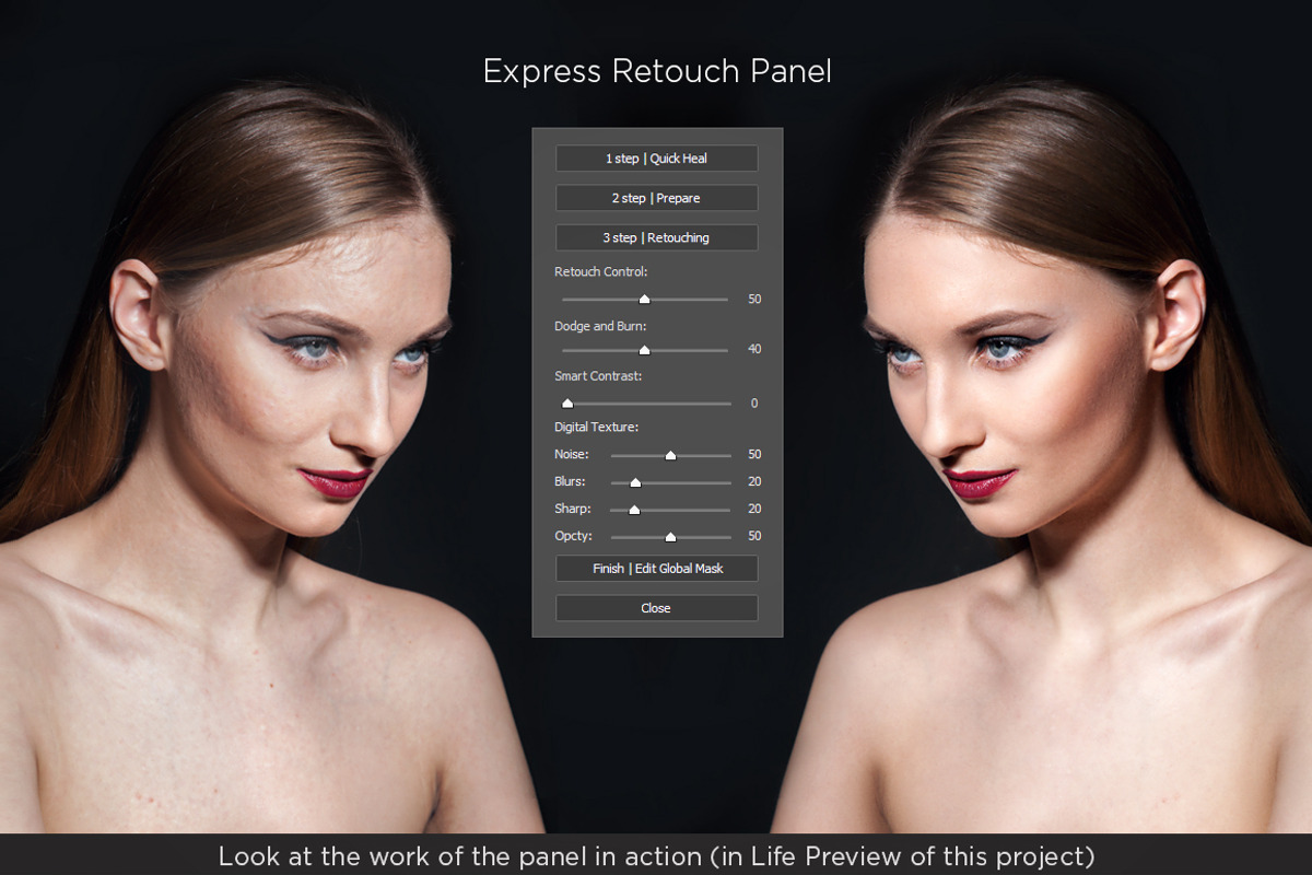 Express Retouch Panel preview 2