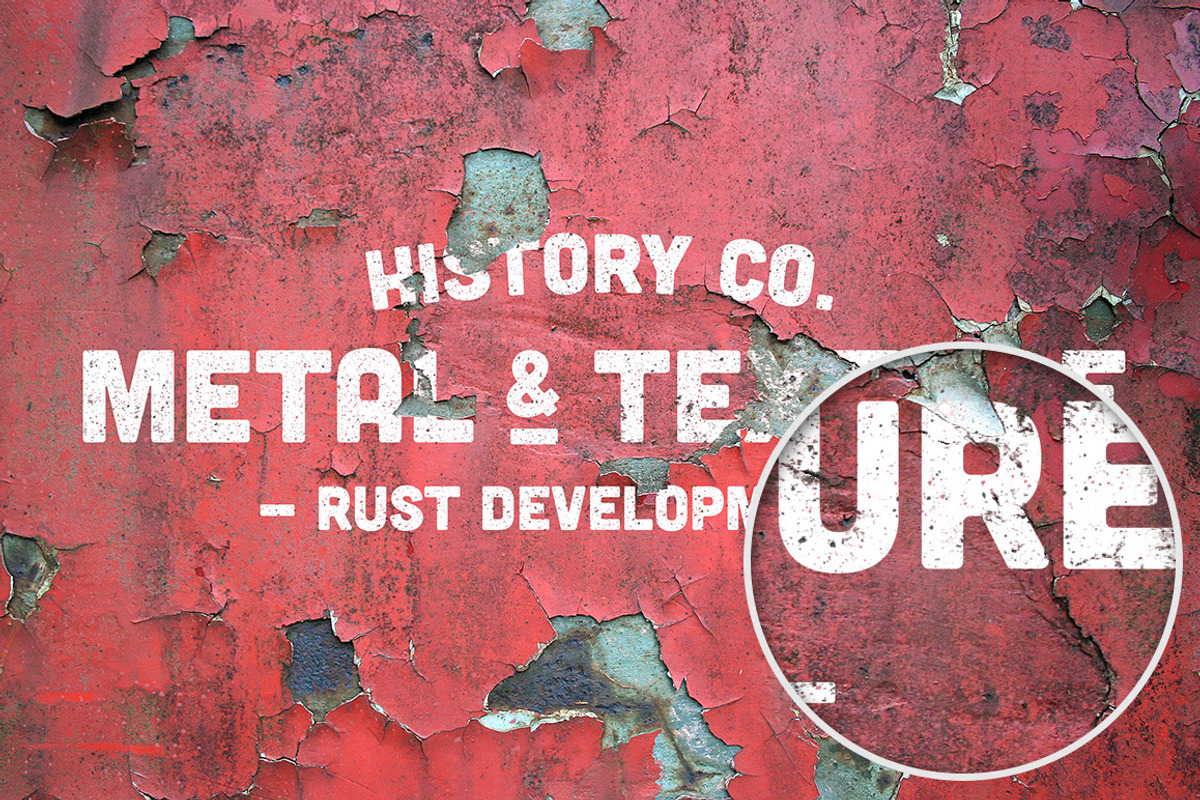 8 Rust Metal Overlay Textures Mockup