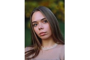 Close up portrait of a beautiful, a Beauty & Fashion Photo by Red Hot Chili Pepper Shop