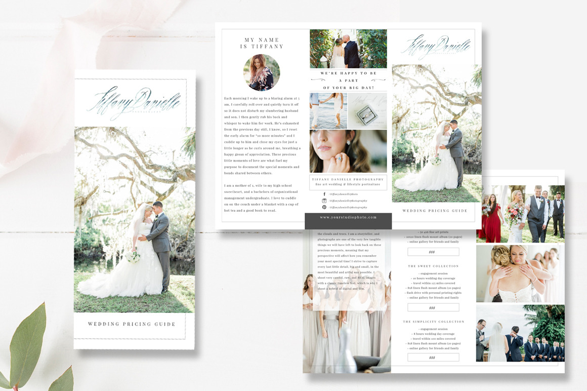 Wedding Photographer Brochure PSD, a Brochure Template by By Stephanie ...