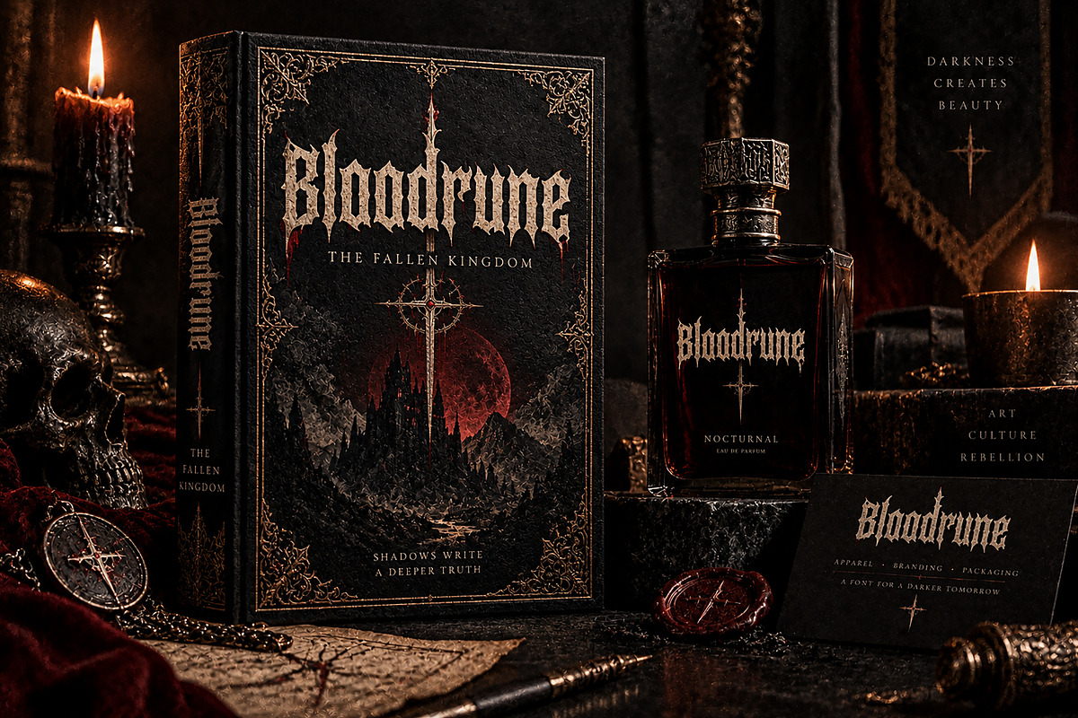 Bloodrune, a Blackletter Font by Wow Magic (Photo 2 of 5)