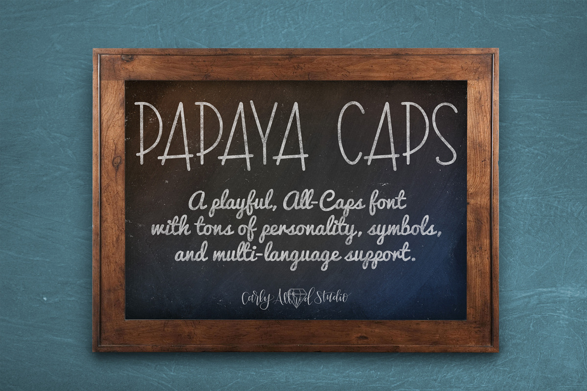 Papaya Caps Typeface