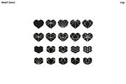 Heart Geos Vectors - Cricut etc, a Healthcare Illustration by Kessens (Thumbnail 2 of 3)