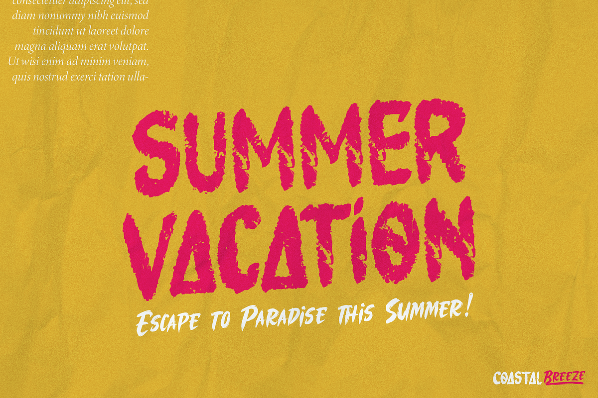 Coastal Threads | Brush Duo Font, a Handwritten Font by Denustudios (Photo 5 of 14)