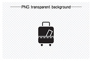 Suitcase and Travel Bag Icons, a Solid Icon by Designfour (Thumbnail 2 of 7)