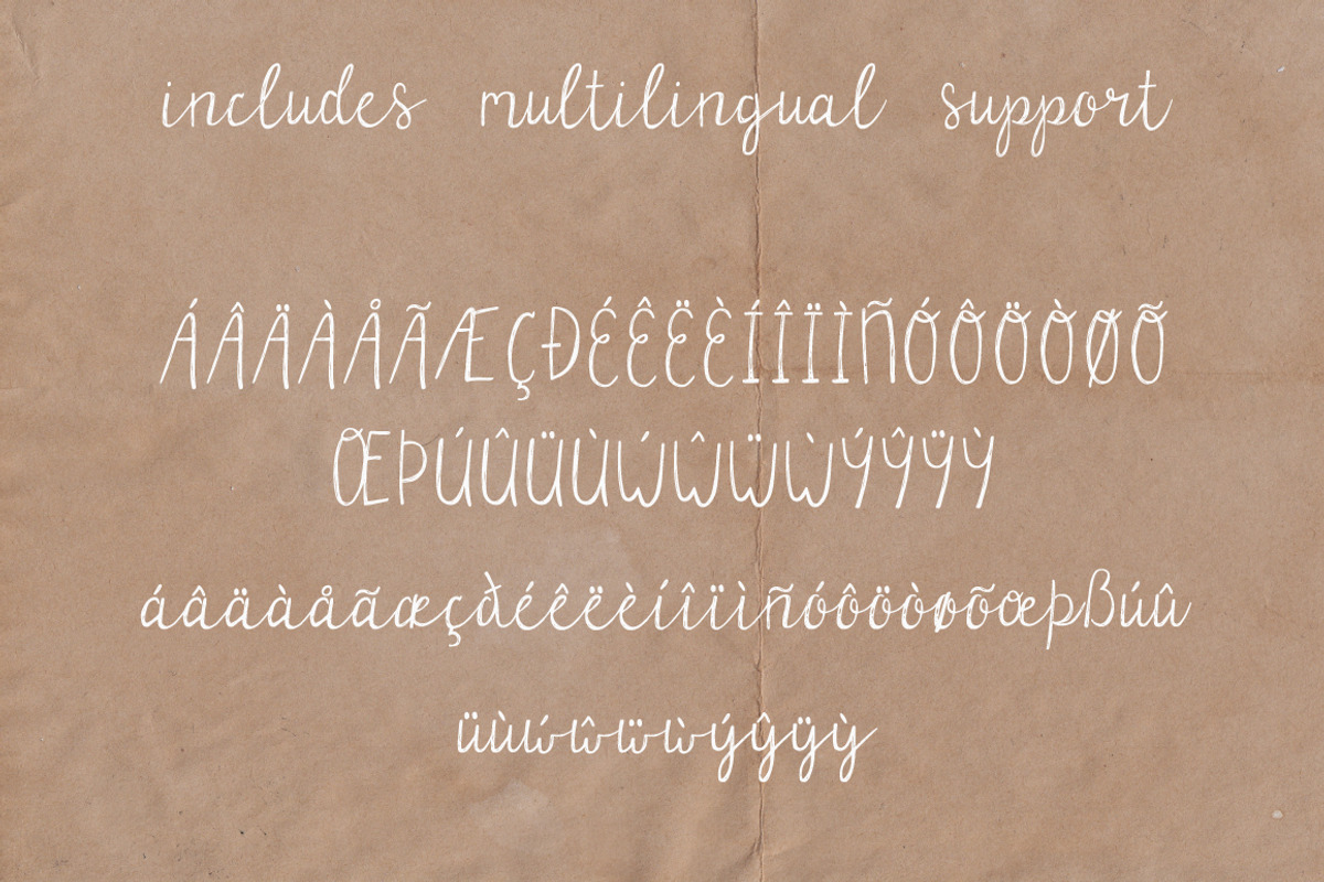 Parsnips Handwritten Script, a Script Font by Kellie Jayne Studio (Photo 9 of 9)