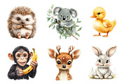 Cute Baby Animals PNG, an Illustration by SinaCreation (Thumbnail 3 of 5)