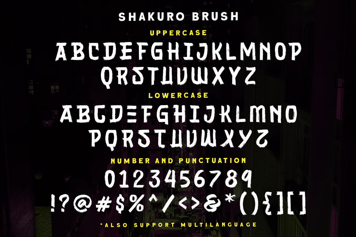Shakuro - Brush Typeface preview 5