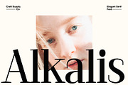 Alkalis – Modern Elegant Serif, a Serif Font by Craft Supply Co. (Thumbnail 1 of 8)
