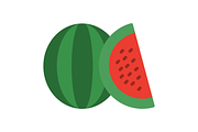 Watermelon Flat Icon, a Duotone Icon by Pexelpy (Thumbnail 2 of 2)