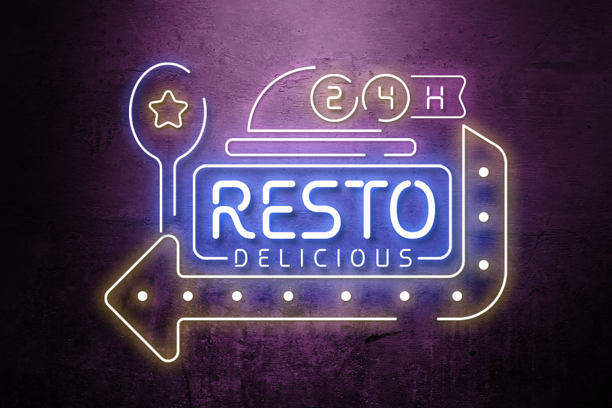 Flare - Neon Light Party Font, a Sans Serif Font by Hamz Studio (Photo 4 of 8)