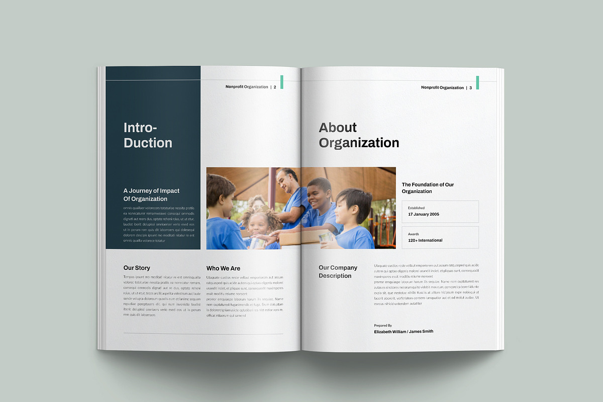 Nonprofit Org. Brochure Template, a Brochure Template by NorthPeak (Photo 3 of 10)