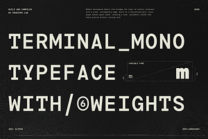 TRT Terminal Monospace Precision, a Sans Serif Font by truetype