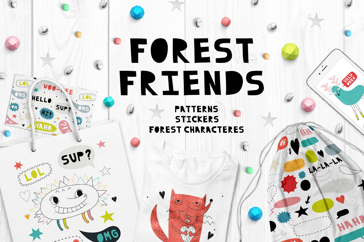 Forest friends | Graphics, an Illustration by Daria Miazhevich (Photo 1 of 6)